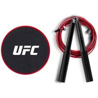 Набор для тренировки ног (Скоростная скакалка и слайдеры) UFC UHA-69924