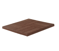 Плитка резиновая 500x500x30 мм, 0.25 м² (коричневая)