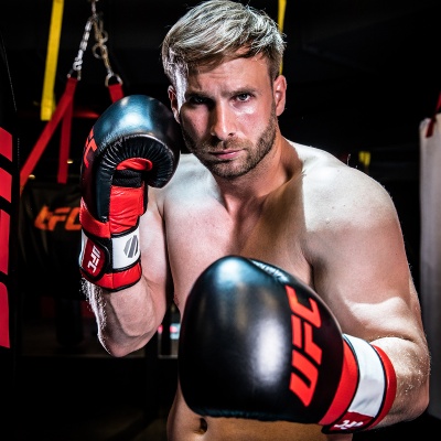 Перчатки для работы на снарядах MMA 18 унций(SL) UFC UHK-69996